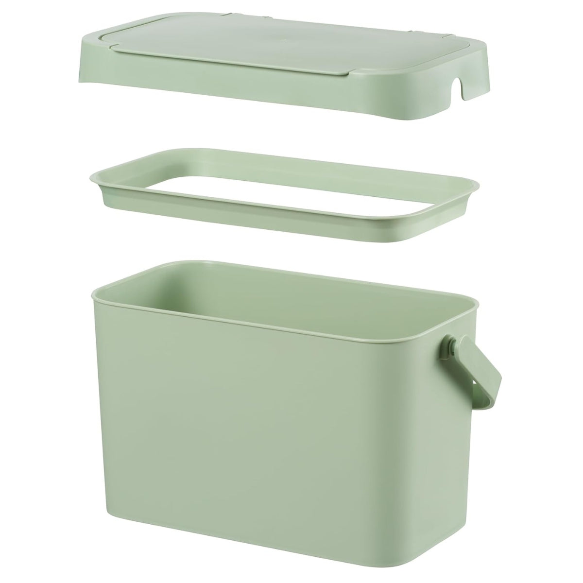 Seau à compost et déchets alimentaires 5 L - vert