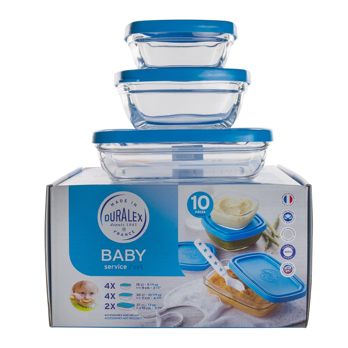 Boîte de conservation duralex bébé – Set 10 Contenants