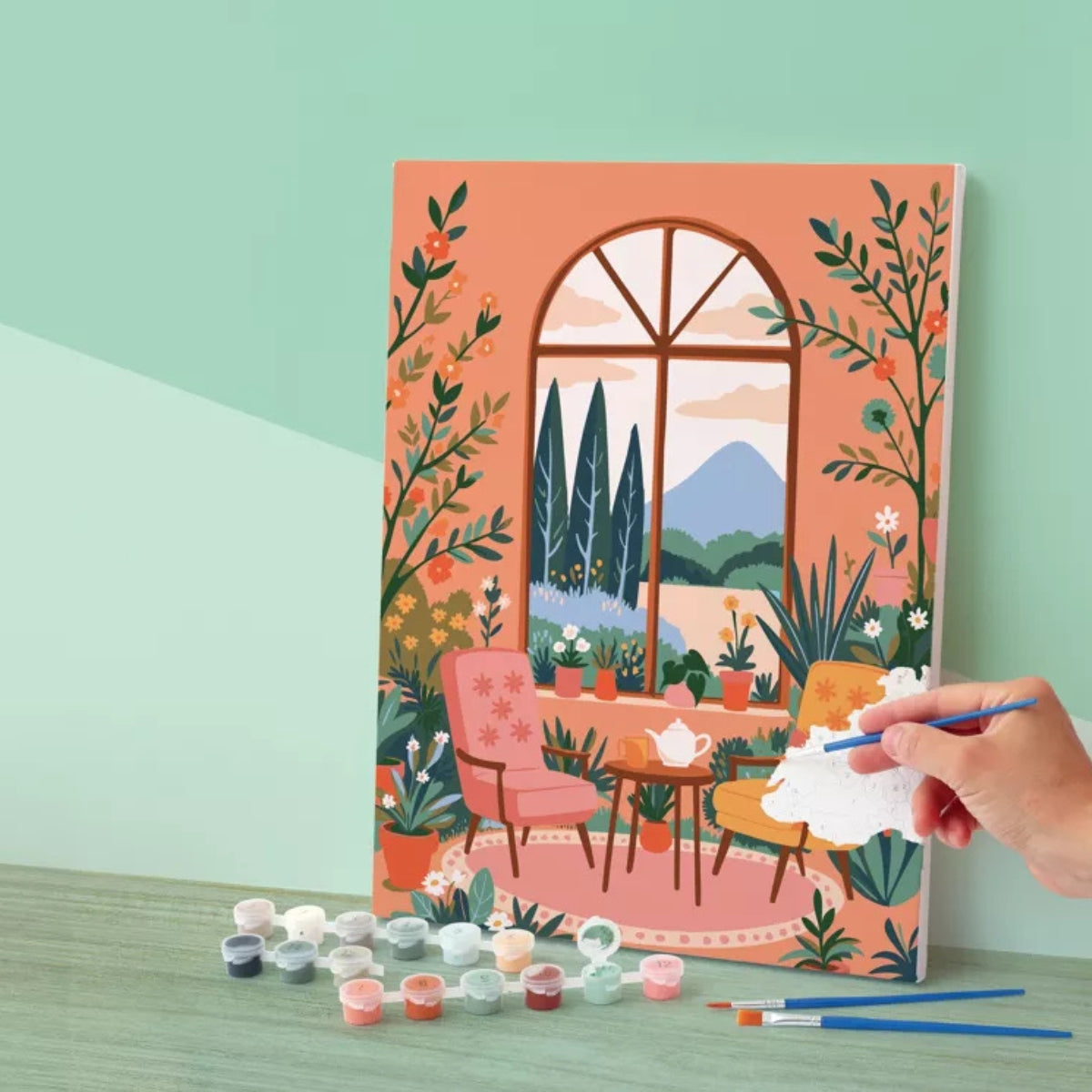 Kit Peinture au Numéro 30 x 40 cm – Jardin d’Hiver