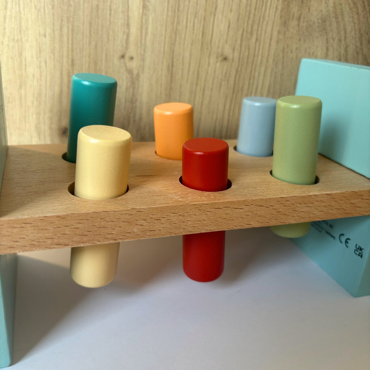 Banc à marteler « Jungle Friends » – Jeu de motricité en bois FSC