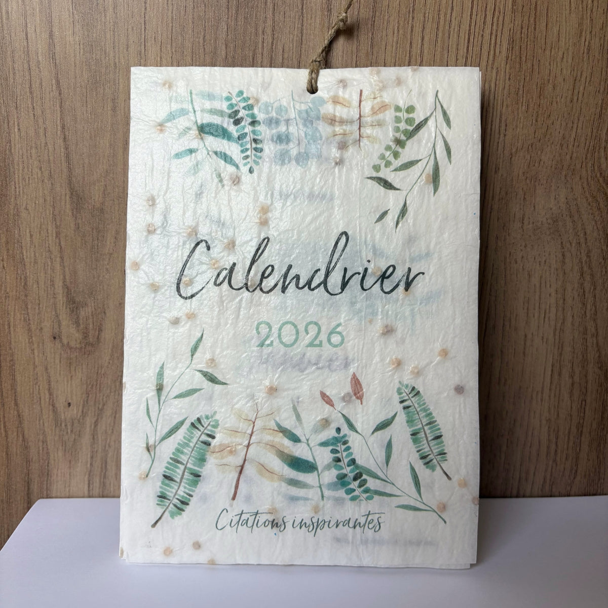 Calendrier ensemencé à planter 2026 - Citations inspirantes A5