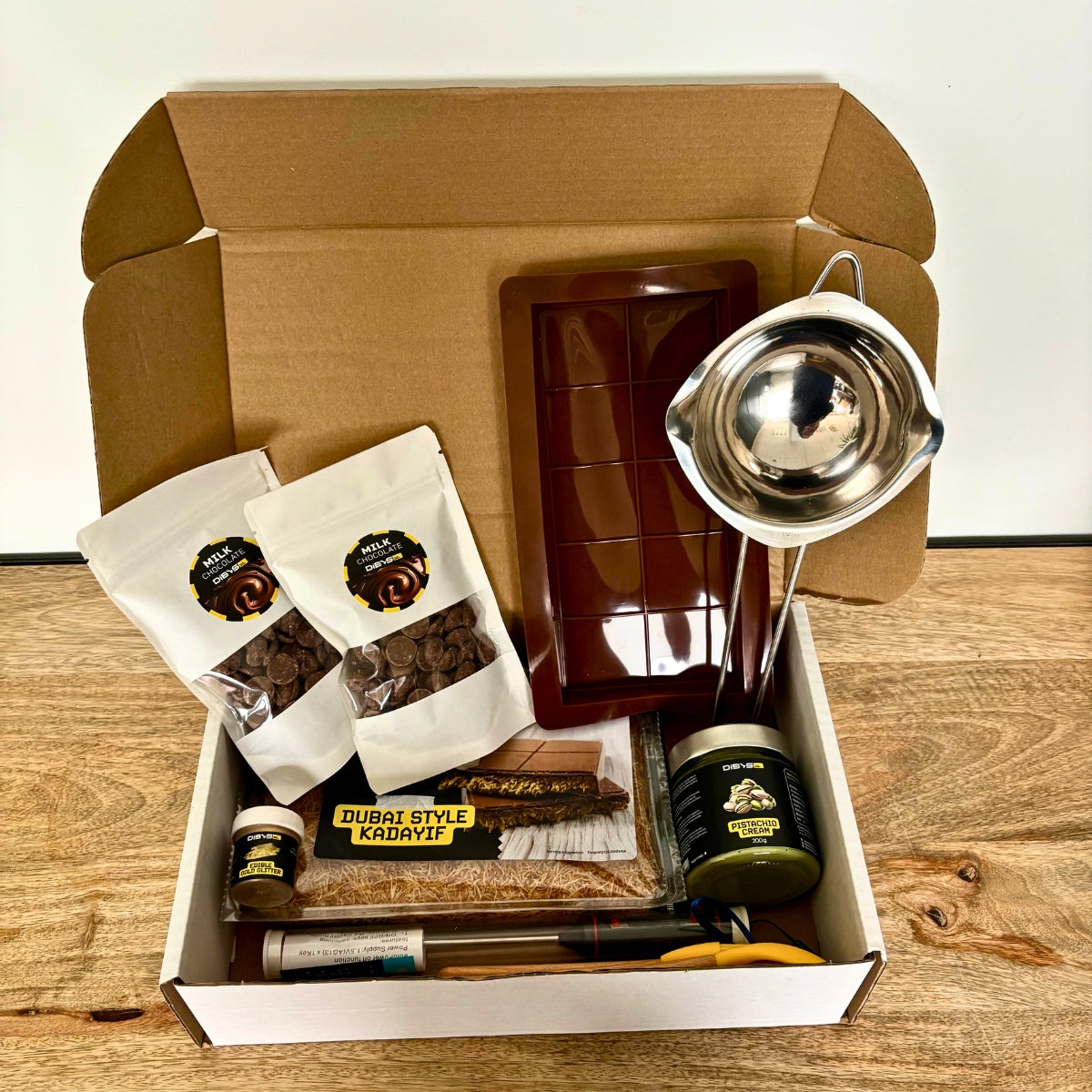 Coffret DIY tablette chocolat dubai