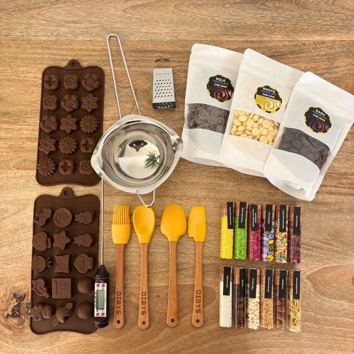 Kit DIY chocolats individuels - Adultes et enfants