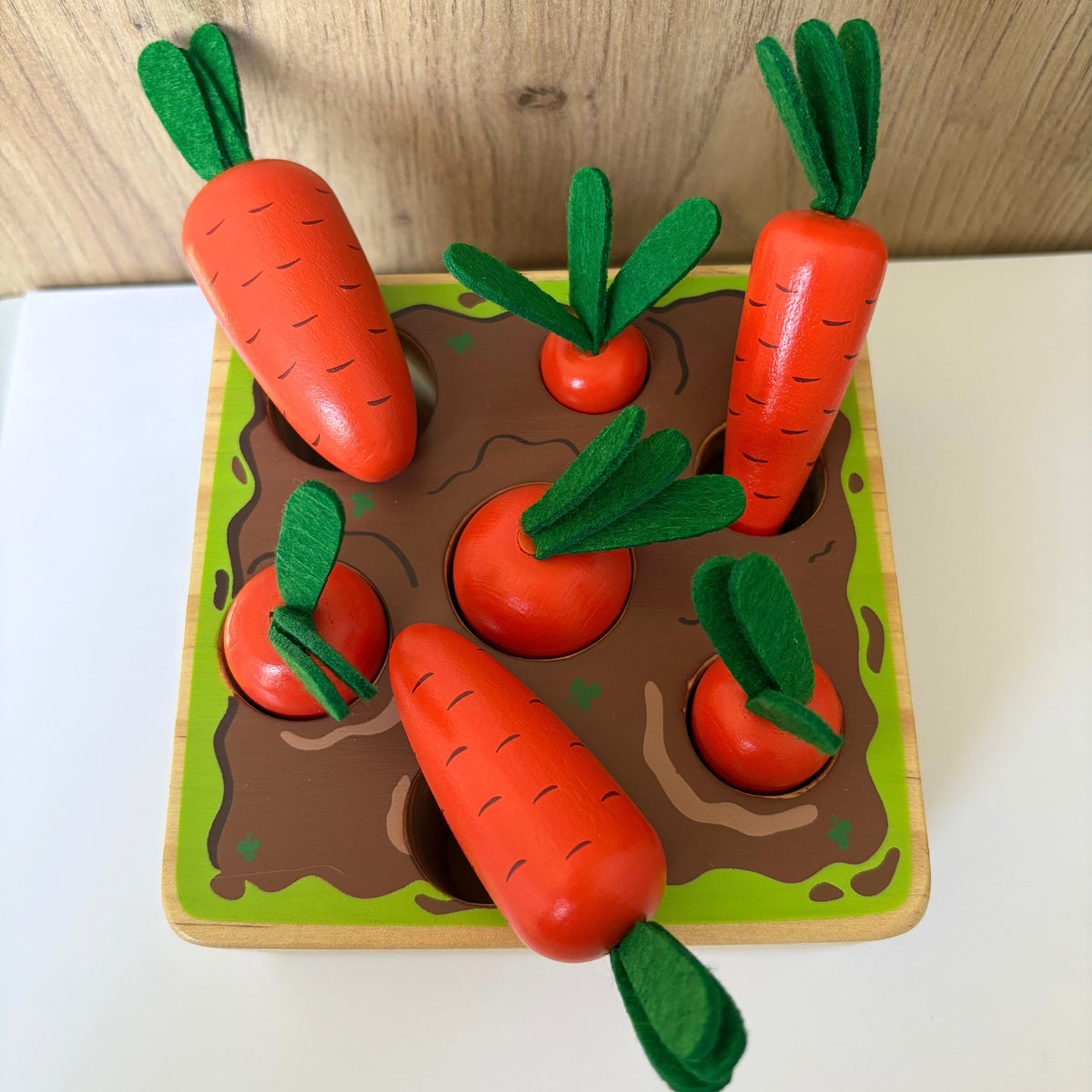 Jeu de carottes à piquer