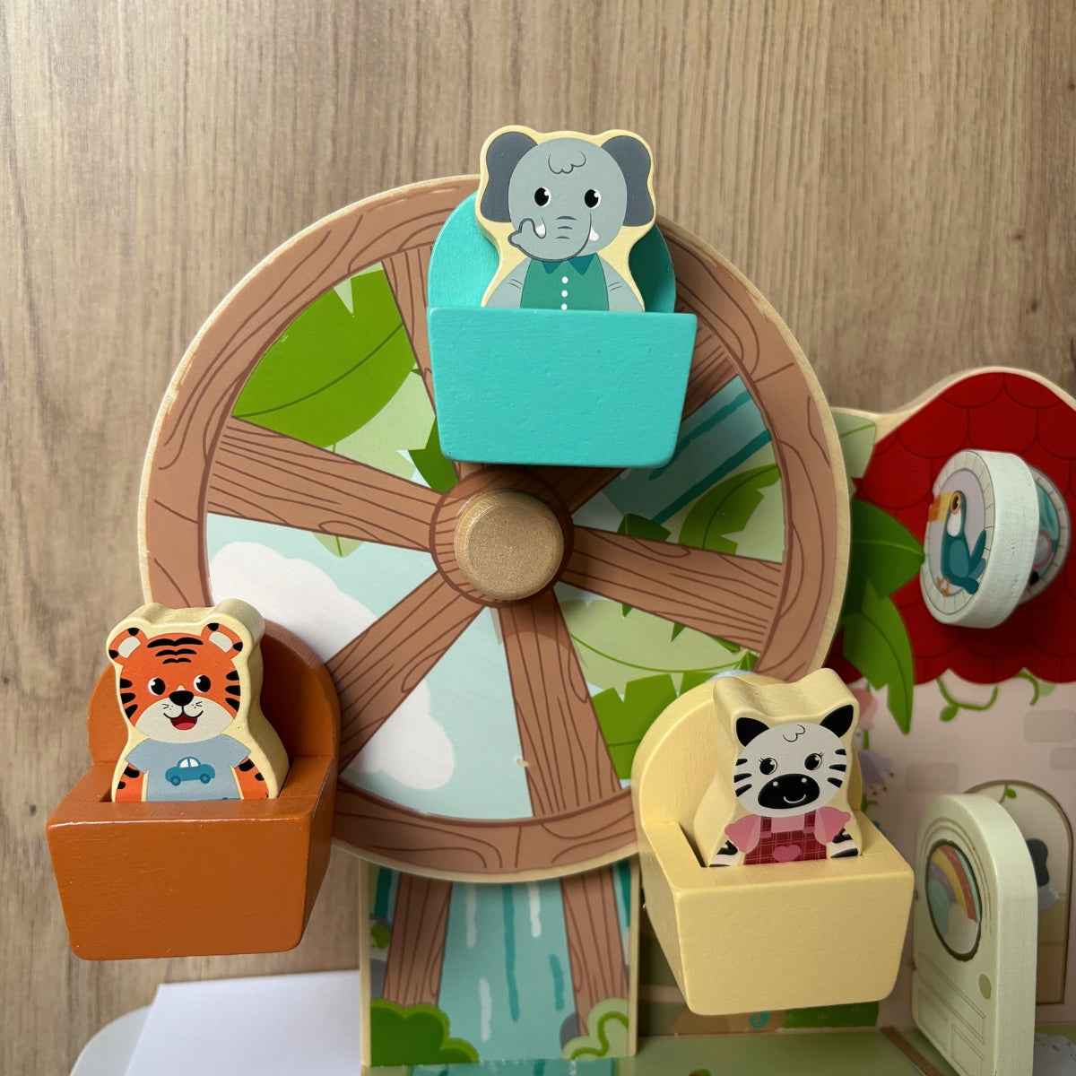 Grande roue "Jungle Friends" en bois