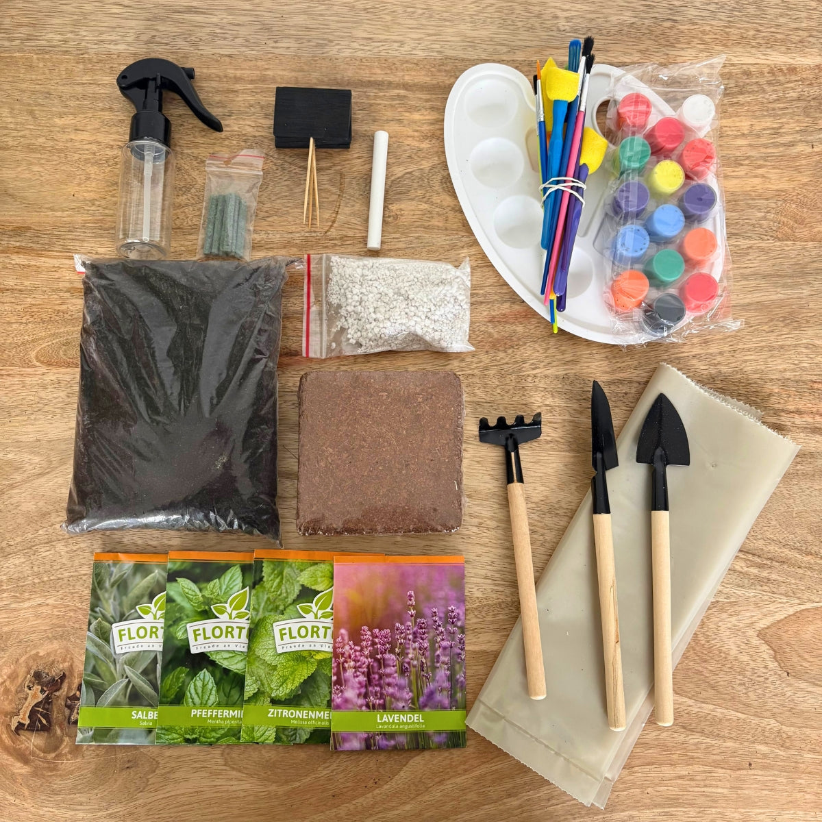 Kit plantation : Mon Premier Kit de Jardinage – plantes pour tisanes