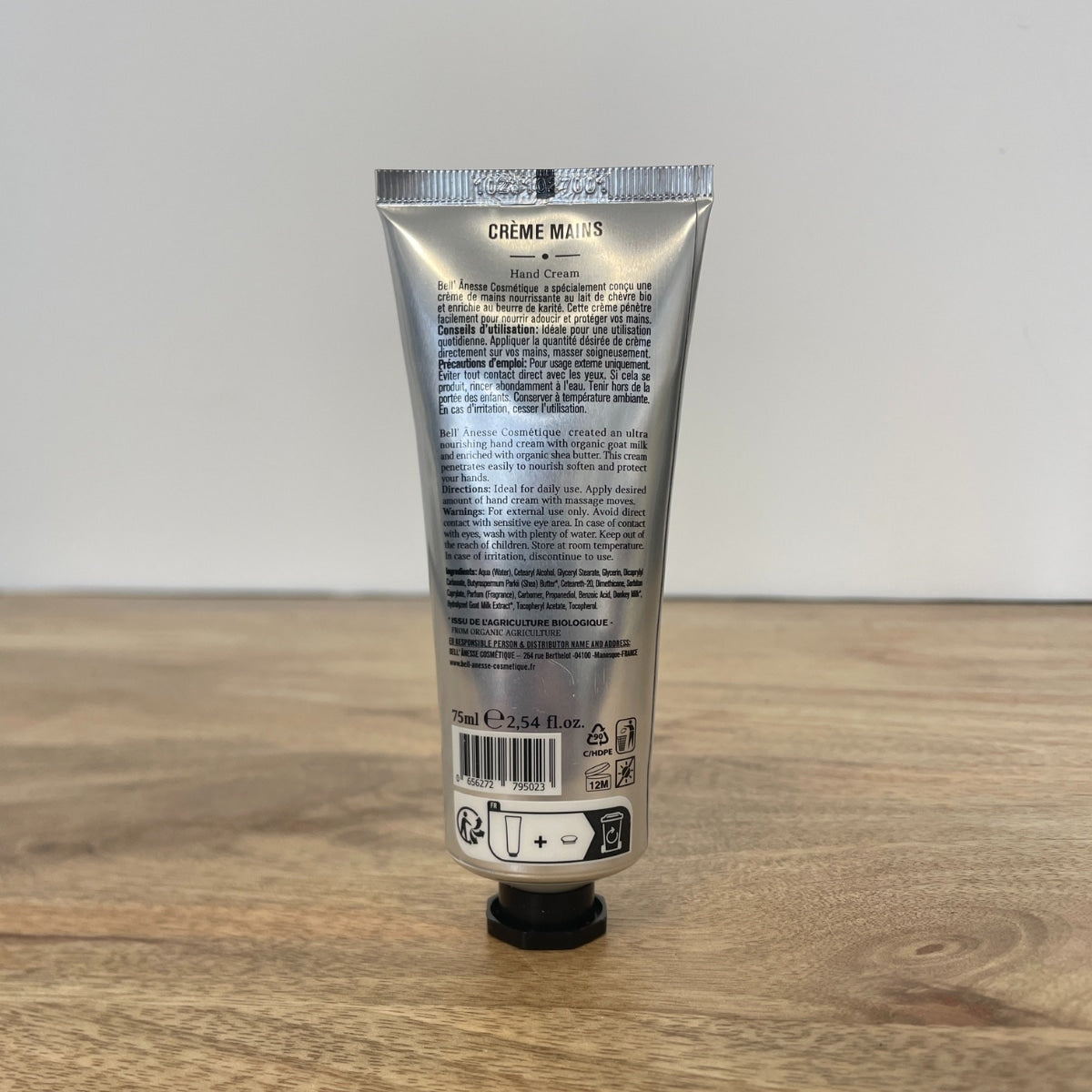 Crème de main au lait de chèvre bio 75 ml
