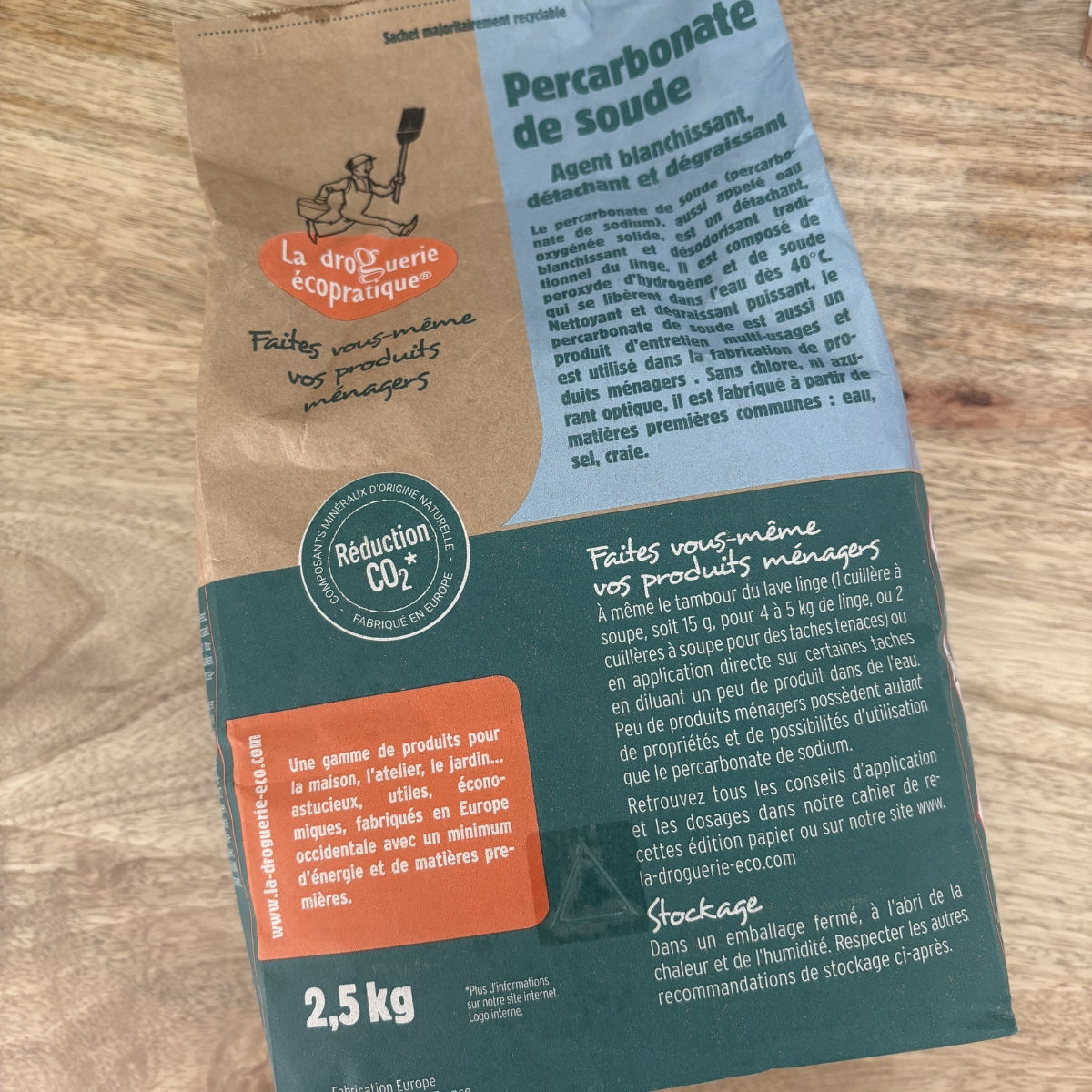 Percarbonate de soude : détachant et blanchissant - 2,5kg