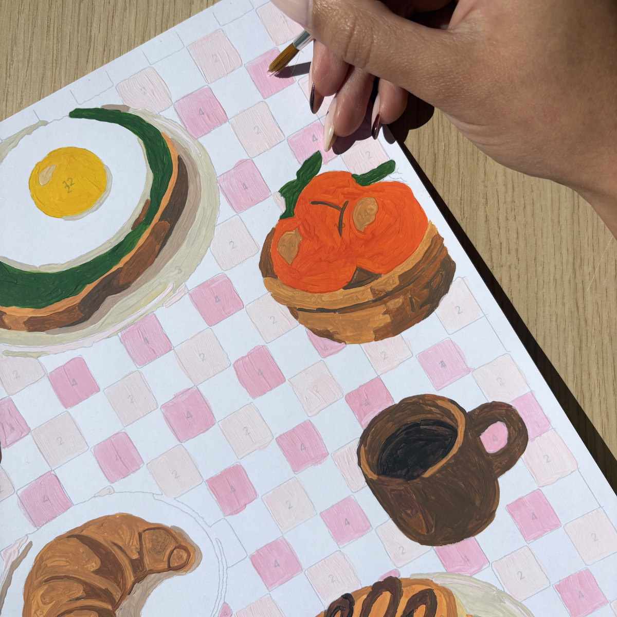 Peinture au numéro - Brunch