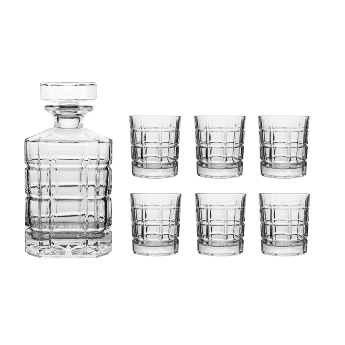 Coffret carafe avec 6 verres Stone