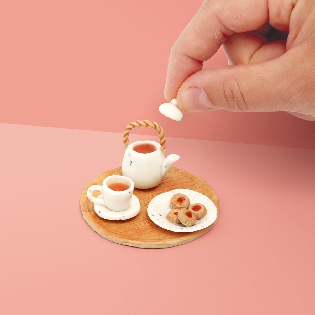 Kit FIMO miniatures - Tea time à modeler