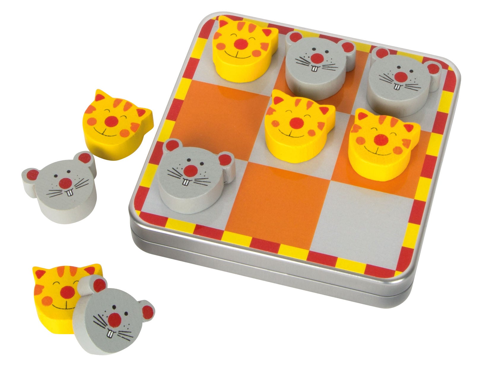 Jeu de voyage magnétique morpion chats et souris
