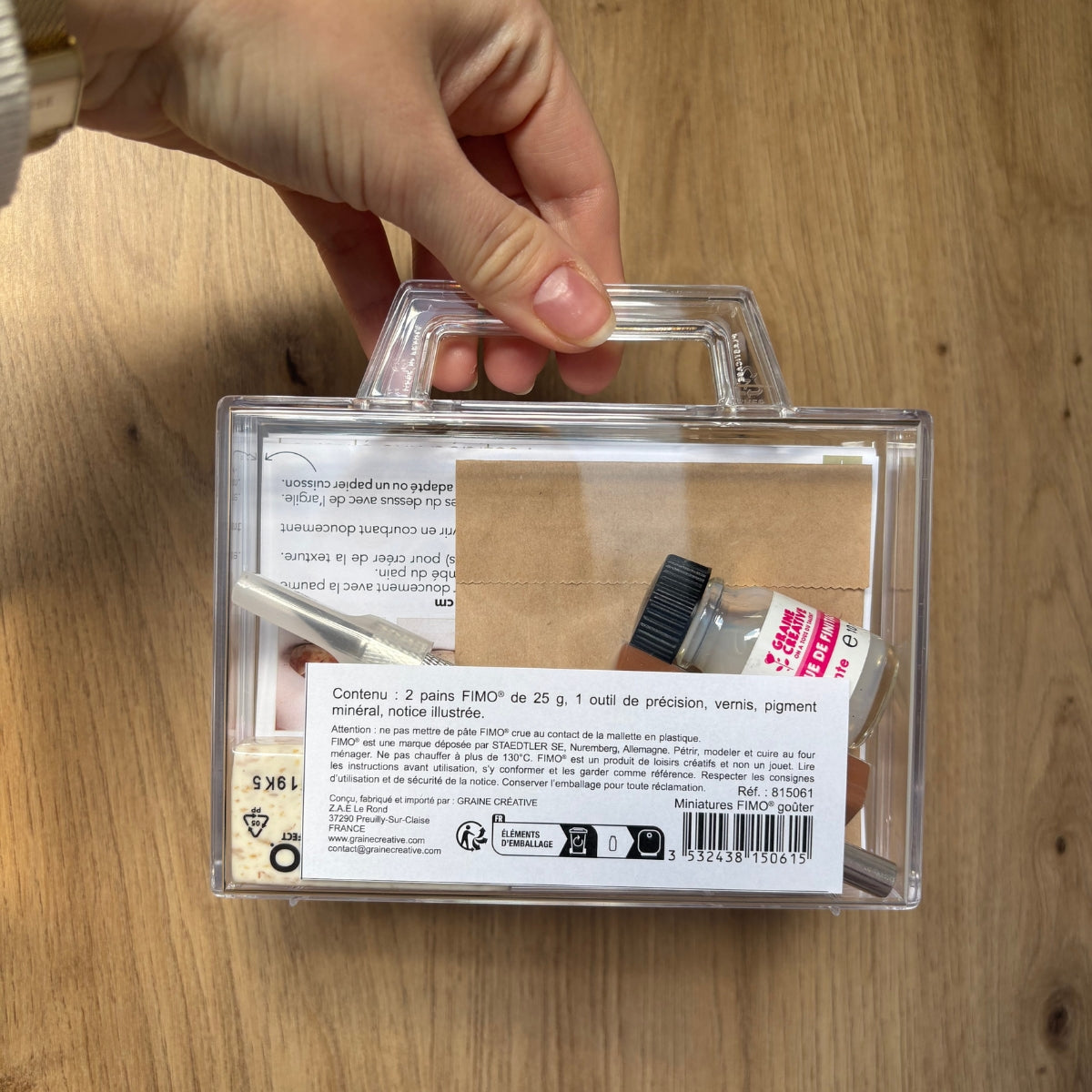 Kit FIMO miniatures - le goûter miniature à modeler