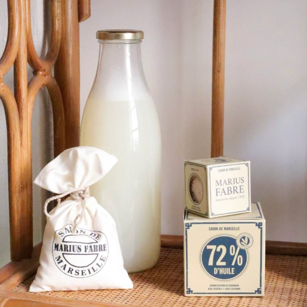Sac de copeaux de savon de Marseille nature – 300g