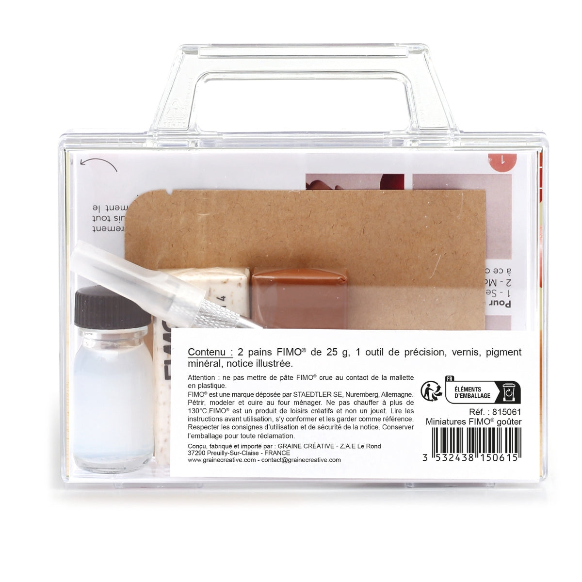 Kit FIMO miniatures - le goûter miniature à modeler