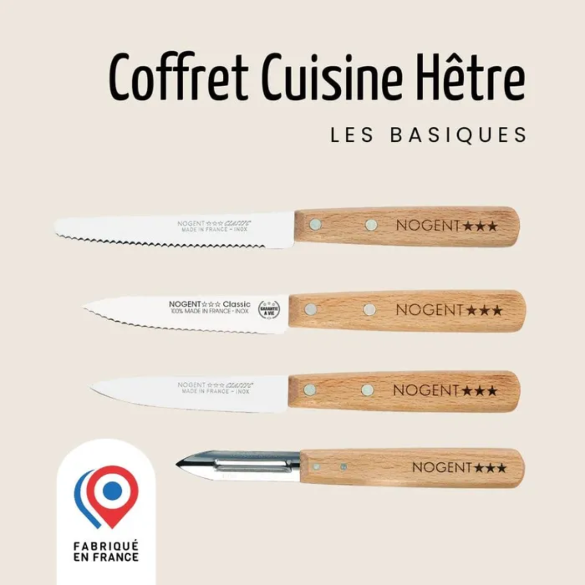 Coffret de 4 Couteaux - Nogent