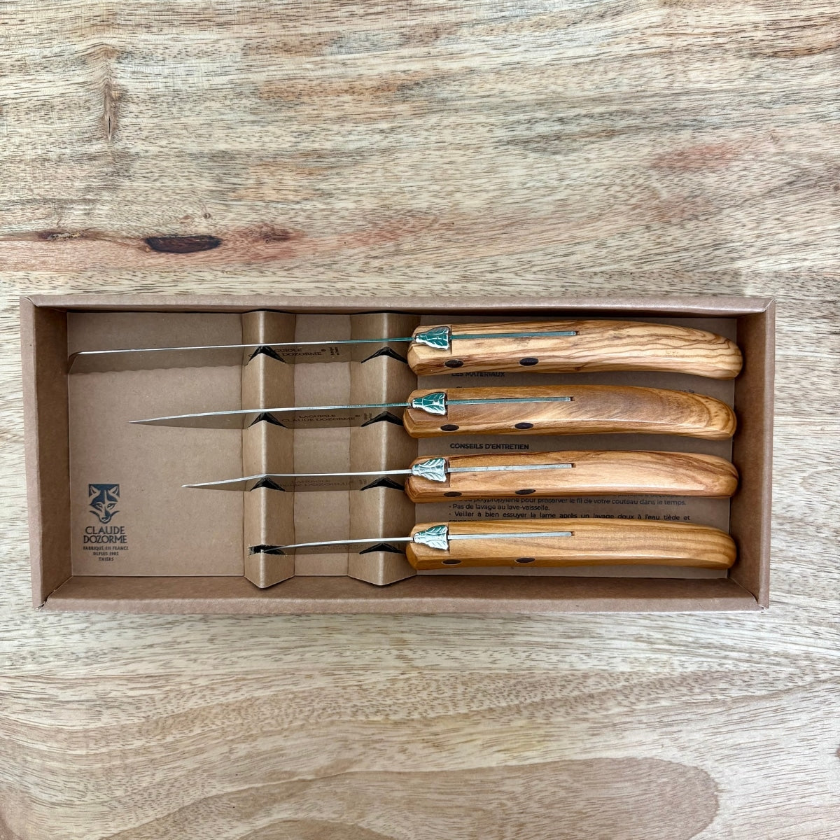 Coffret de 4 couteaux La Petite Cuisine Berlingot - CLAUDE DOZORME
