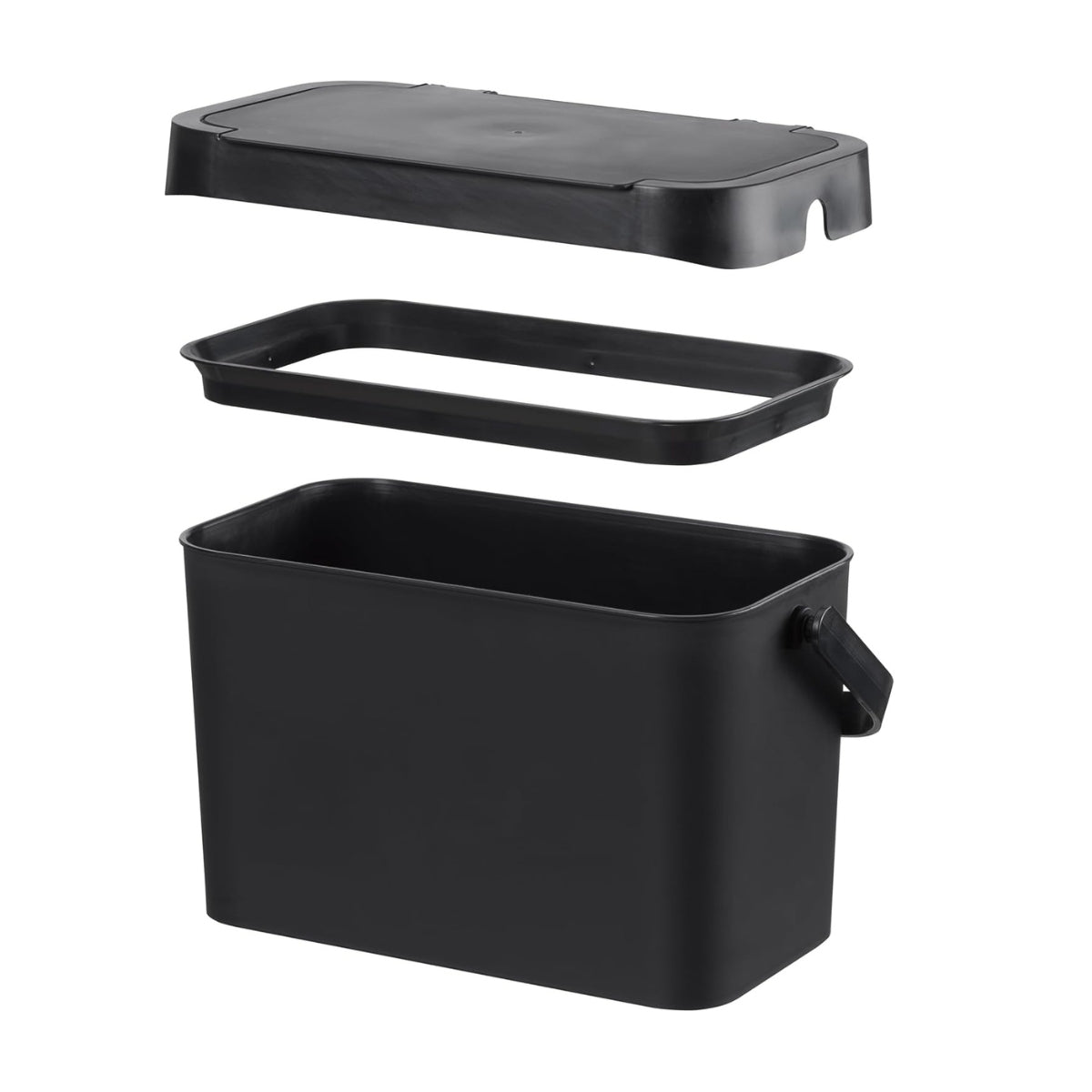 Seau à compost et déchets alimentaires 5 L - noir