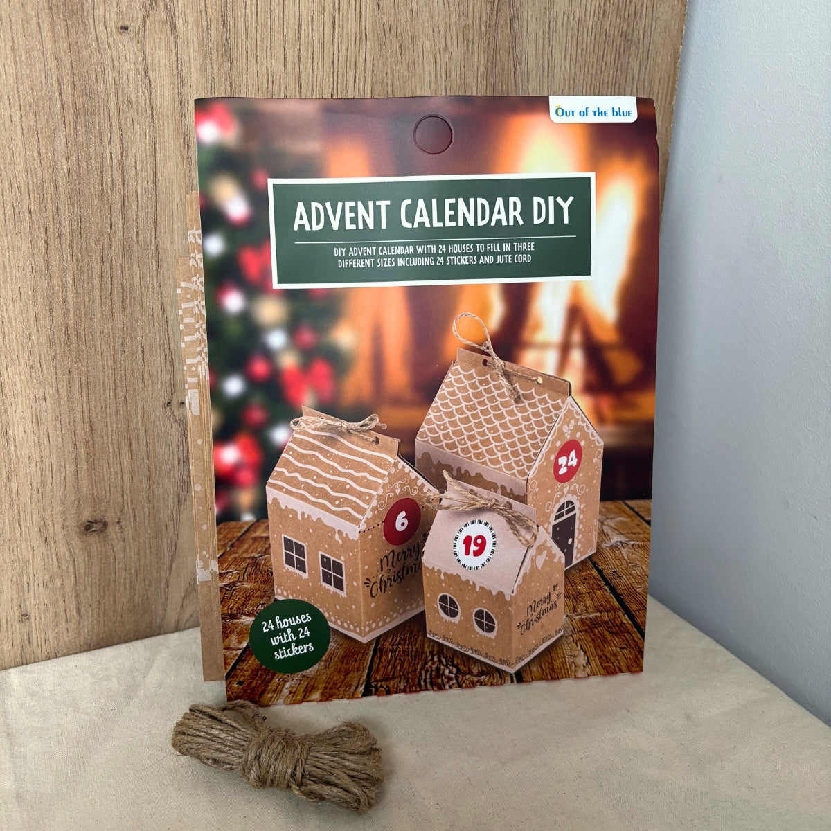 Calendrier de l’Avent « Village de Maisons » – Kit 24 structures kraft à monter et garnir
