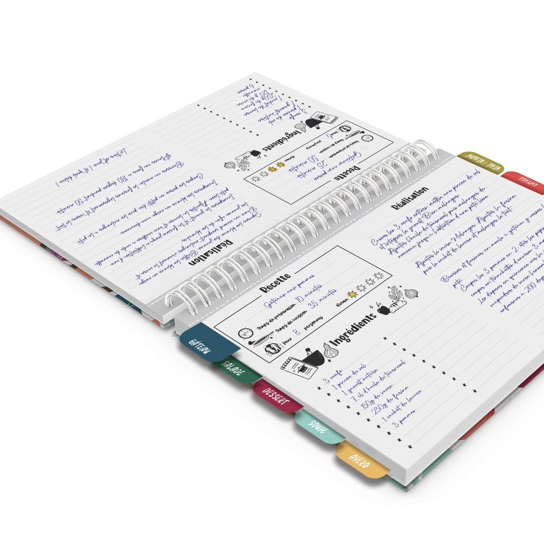 Kit carnet de recettes de famille