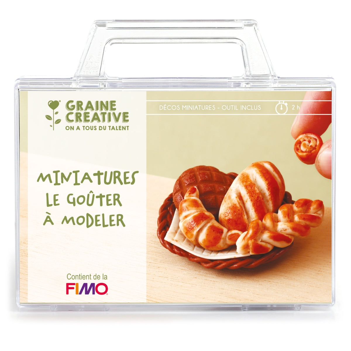 Kit FIMO miniatures - le goûter miniature à modeler
