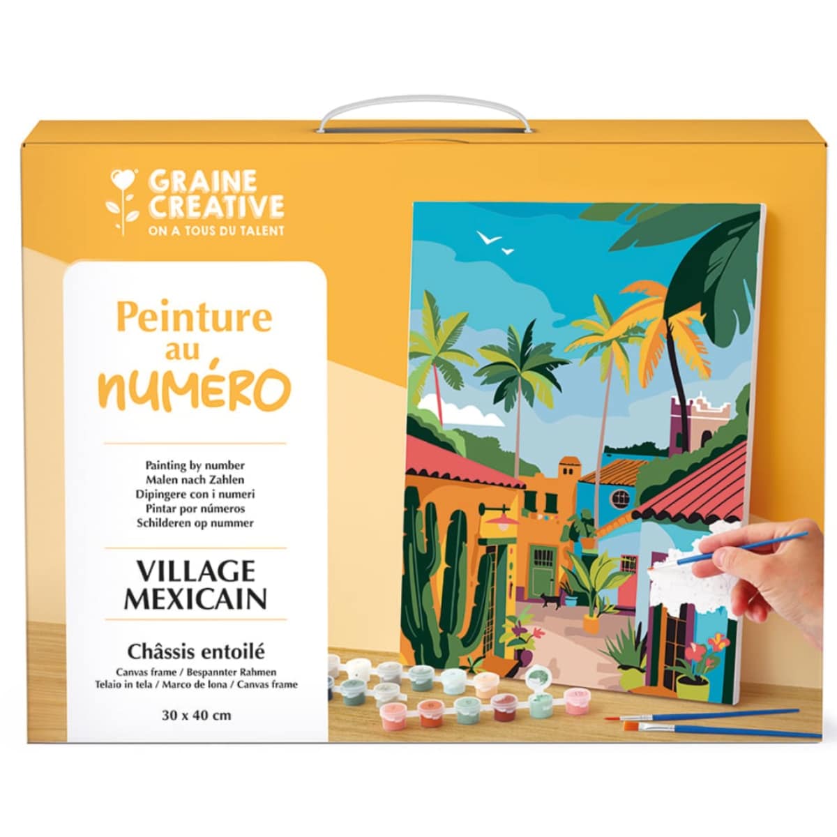 Peinture par numéros 30x40 cm - Village mexicain