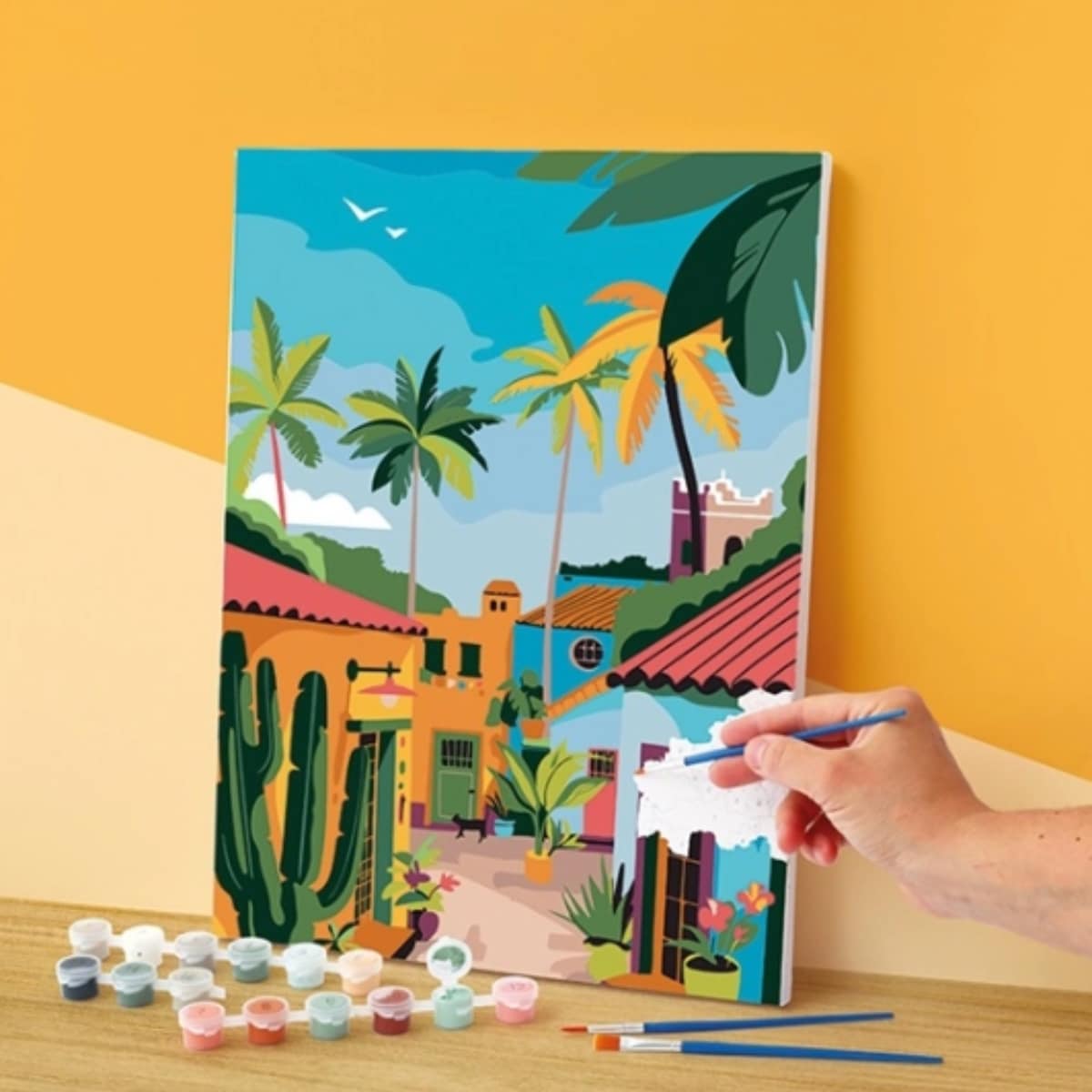 Peinture par numéros 30x40 cm - Village mexicain