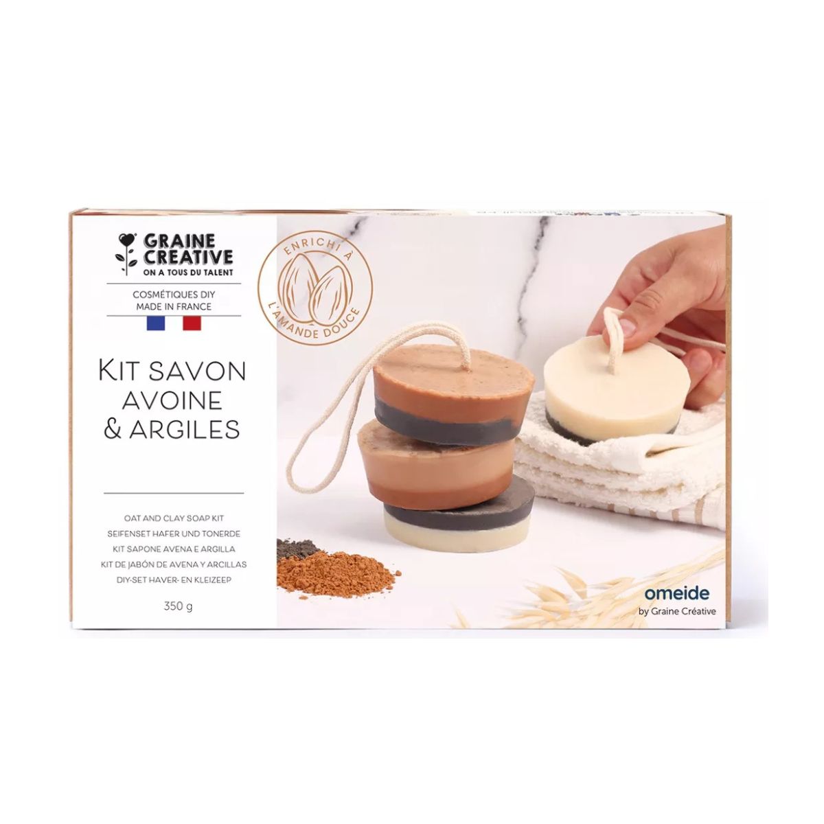 KIT DIY : Coffret savons à l'avoine et argiles