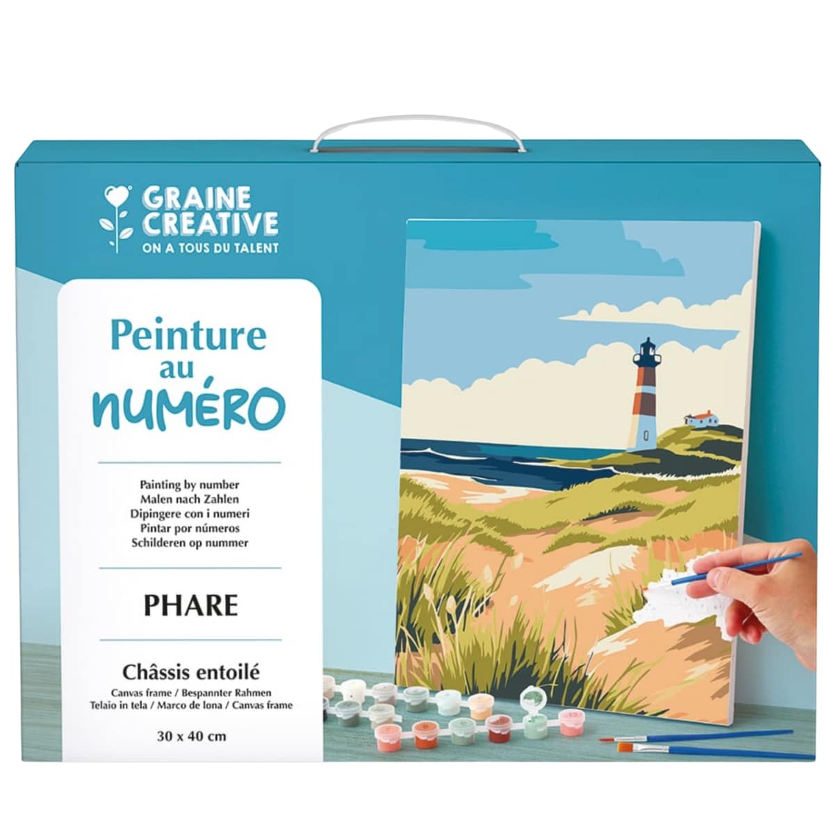 Peinture par numéros 30x40 cm - Phare breton