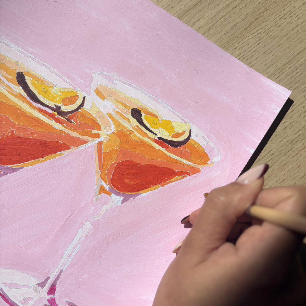 Peinture au numéro - Cocktail au bar