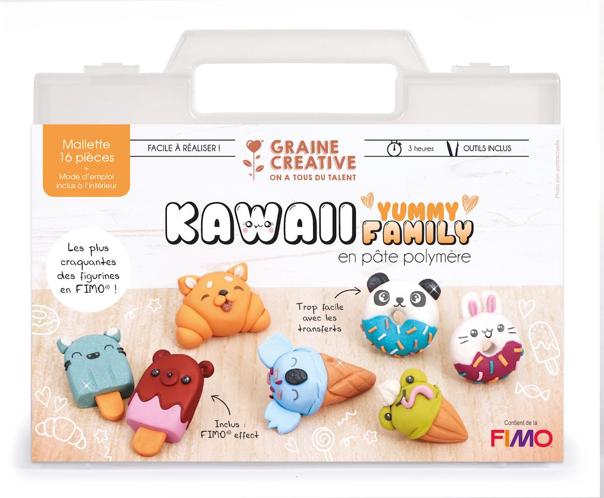 Mallette Kawaii Yummy Family – Kit pâte FIMO – Graine Créative