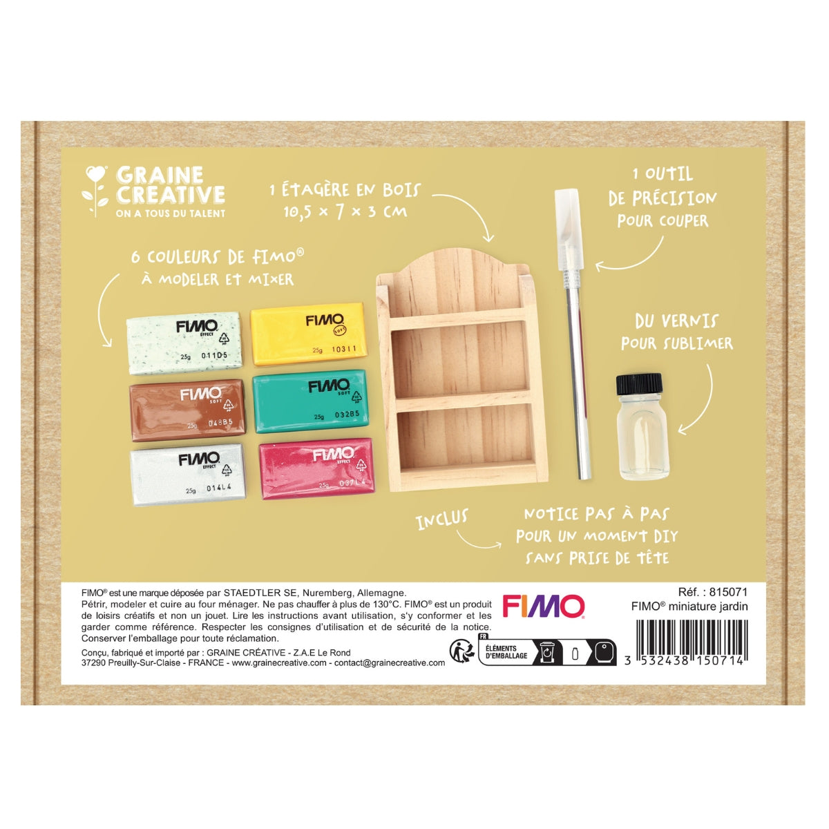 Kit créatif FIMO – L’Atelier Miniature du Jardin