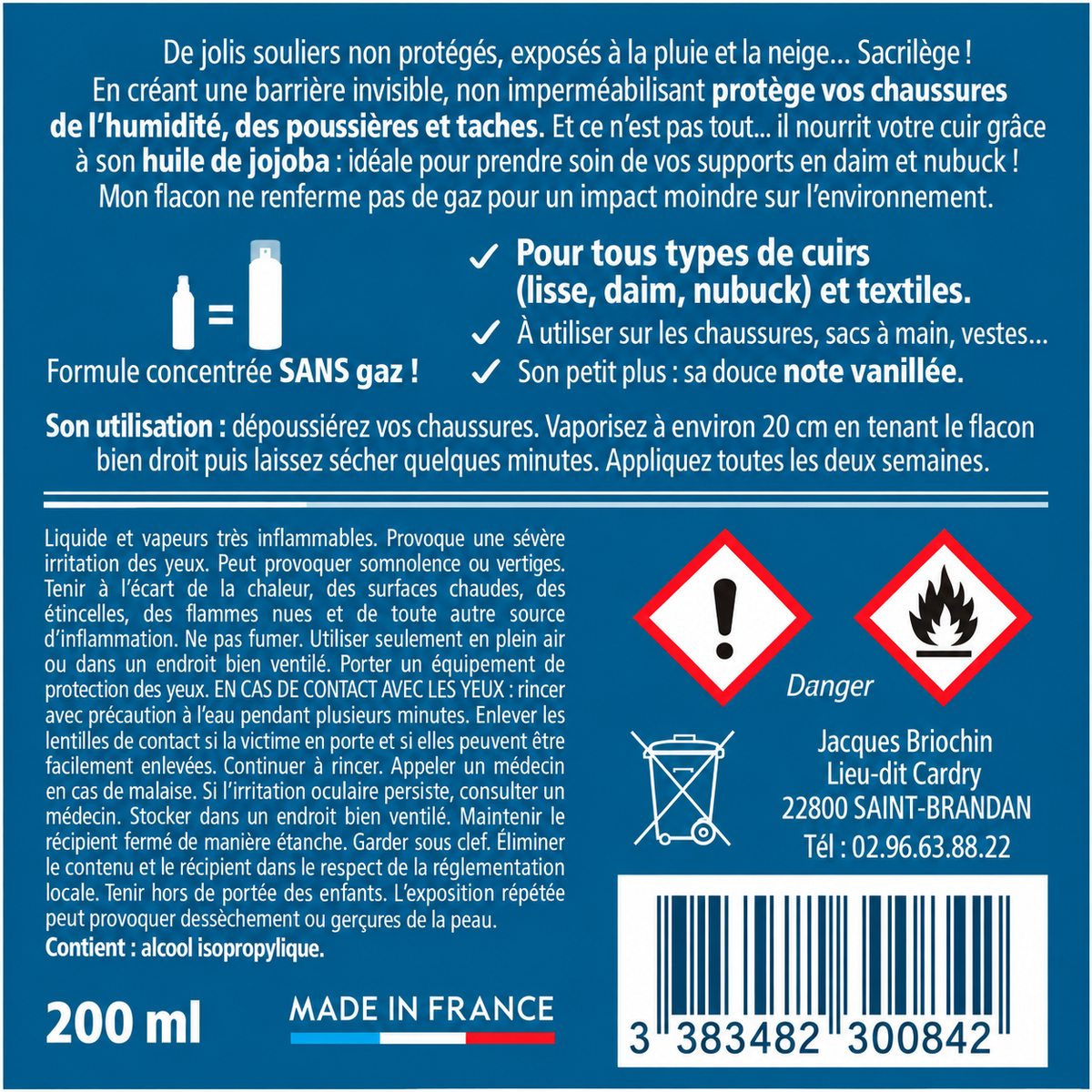 Soin imperméabilisant 4 en 1 - JACQUES BRIOCHIN