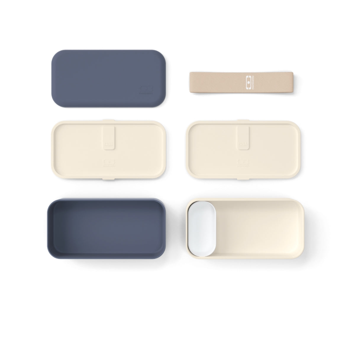 Monbento | Boite déjeuner Bento originale - Bleu et crème