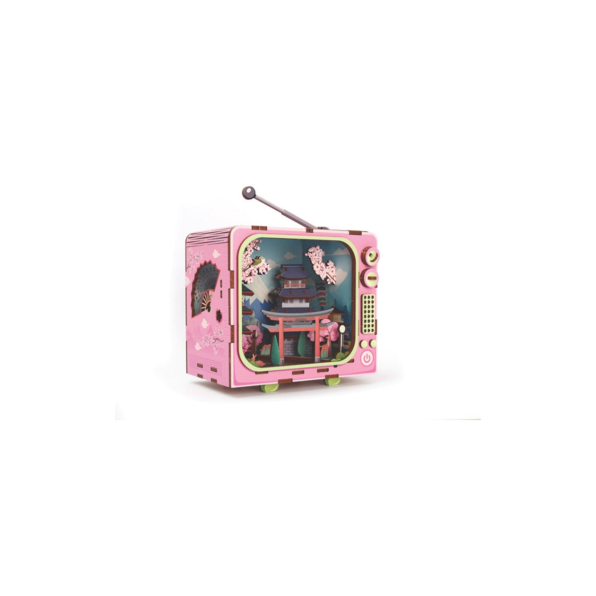 Maquette 3D Bois TV Tokyo | Kit Modélisme Miniature à Construire