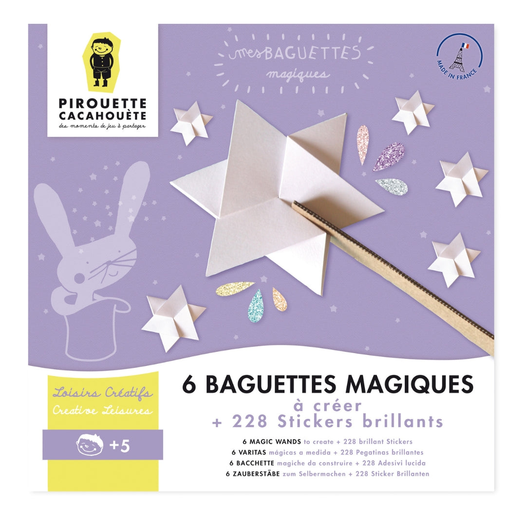 Kit créatif :  Mes baguettes magiques à construire