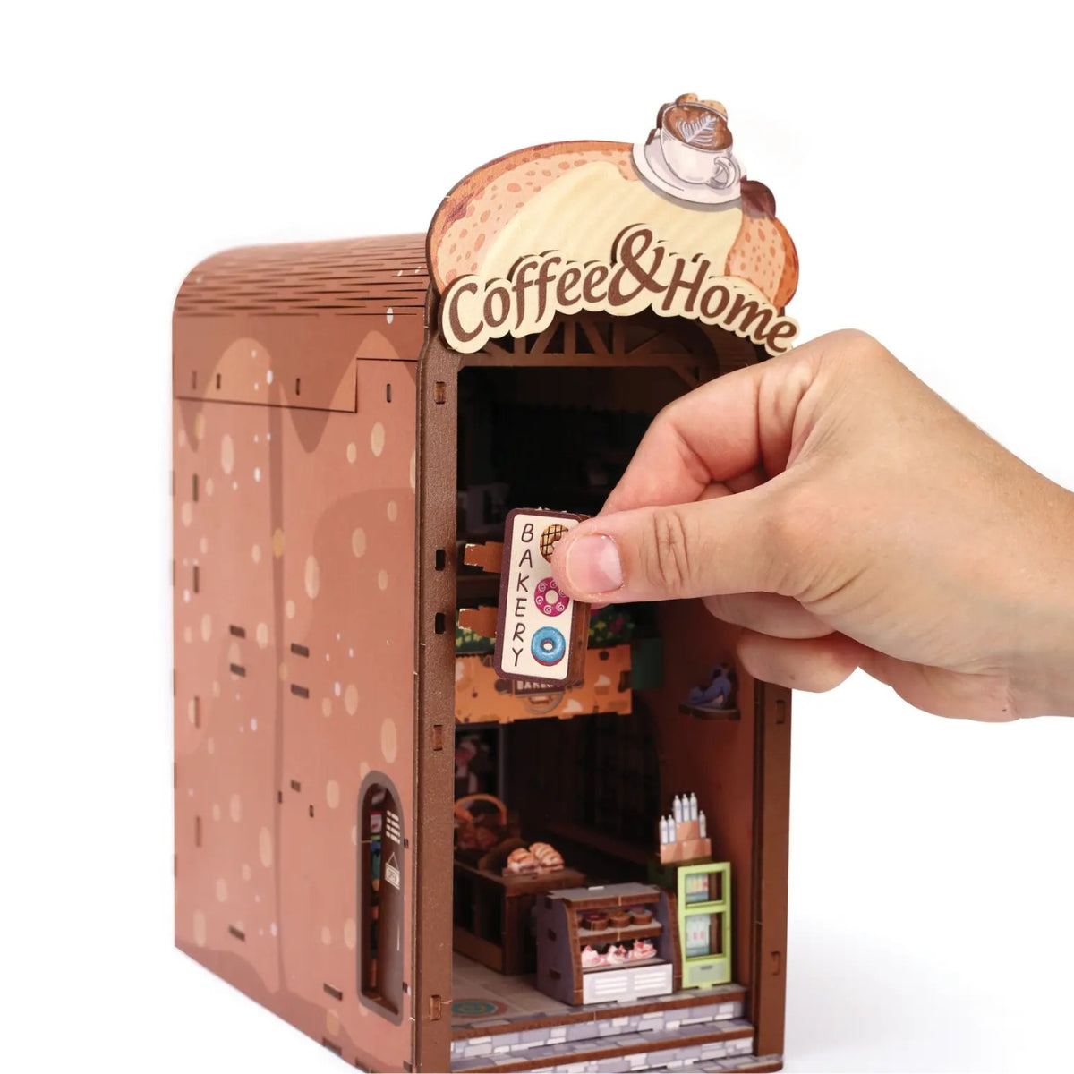 Maquette 3D Bois Cosy Coffee | Kit Modélisme Miniature à Construire