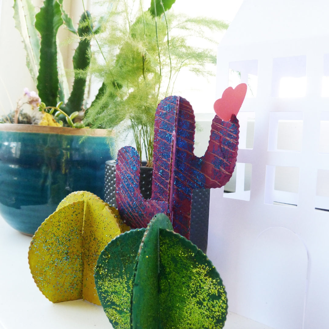 Kit créatif : 6 cactus à construire