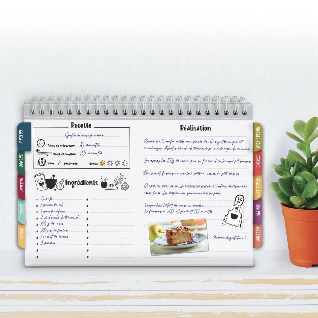 Kit carnet de recettes de famille
