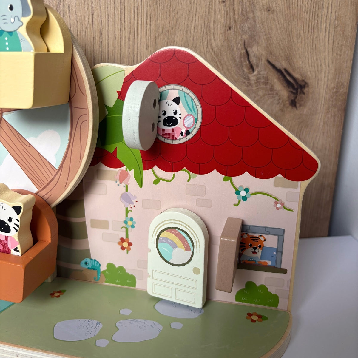 Grande roue "Jungle Friends" en bois