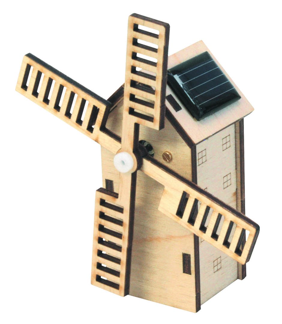 Maquette solaire en bois - Petit moulin