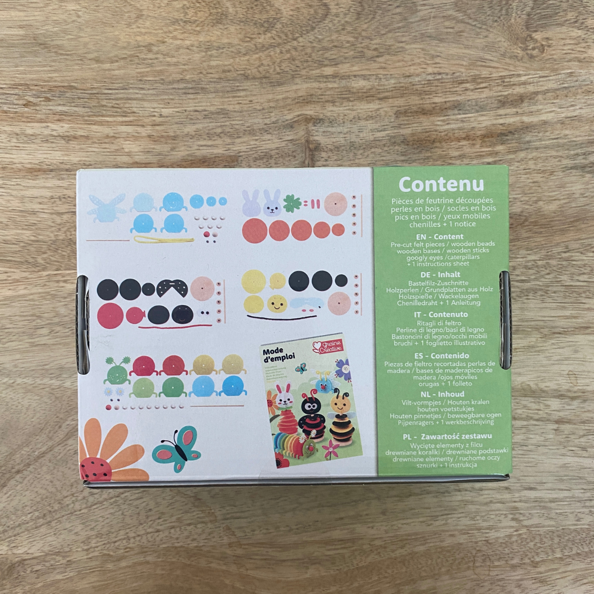Kit insectes perles et feutrine