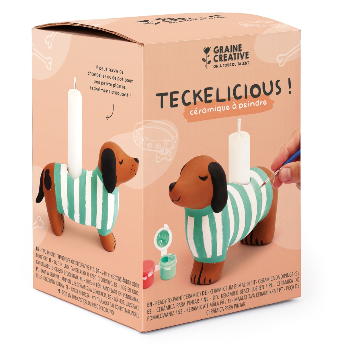 Céramique à peindre - Teckel