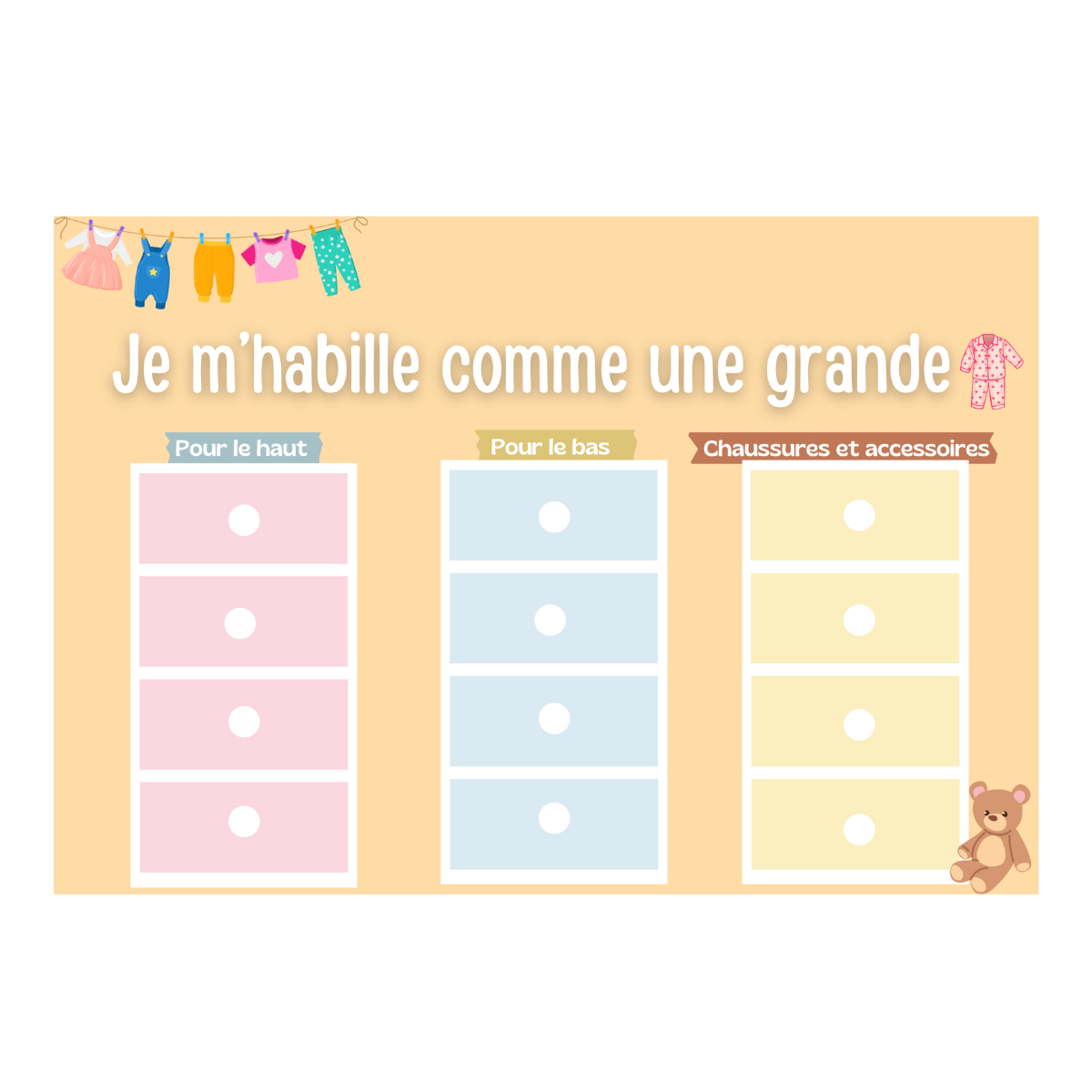 Routine - Je m'habille comme une grande