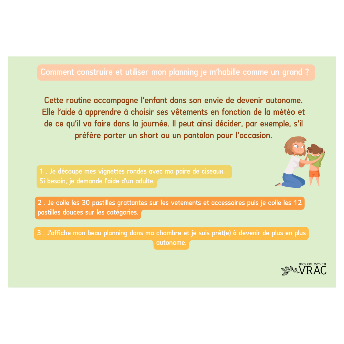 Routine - Je m'habille comme un grand