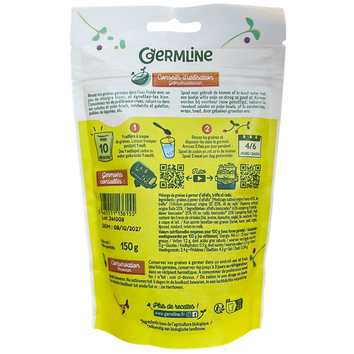 Graine à Germer - Alfalfa Trèfle Radis