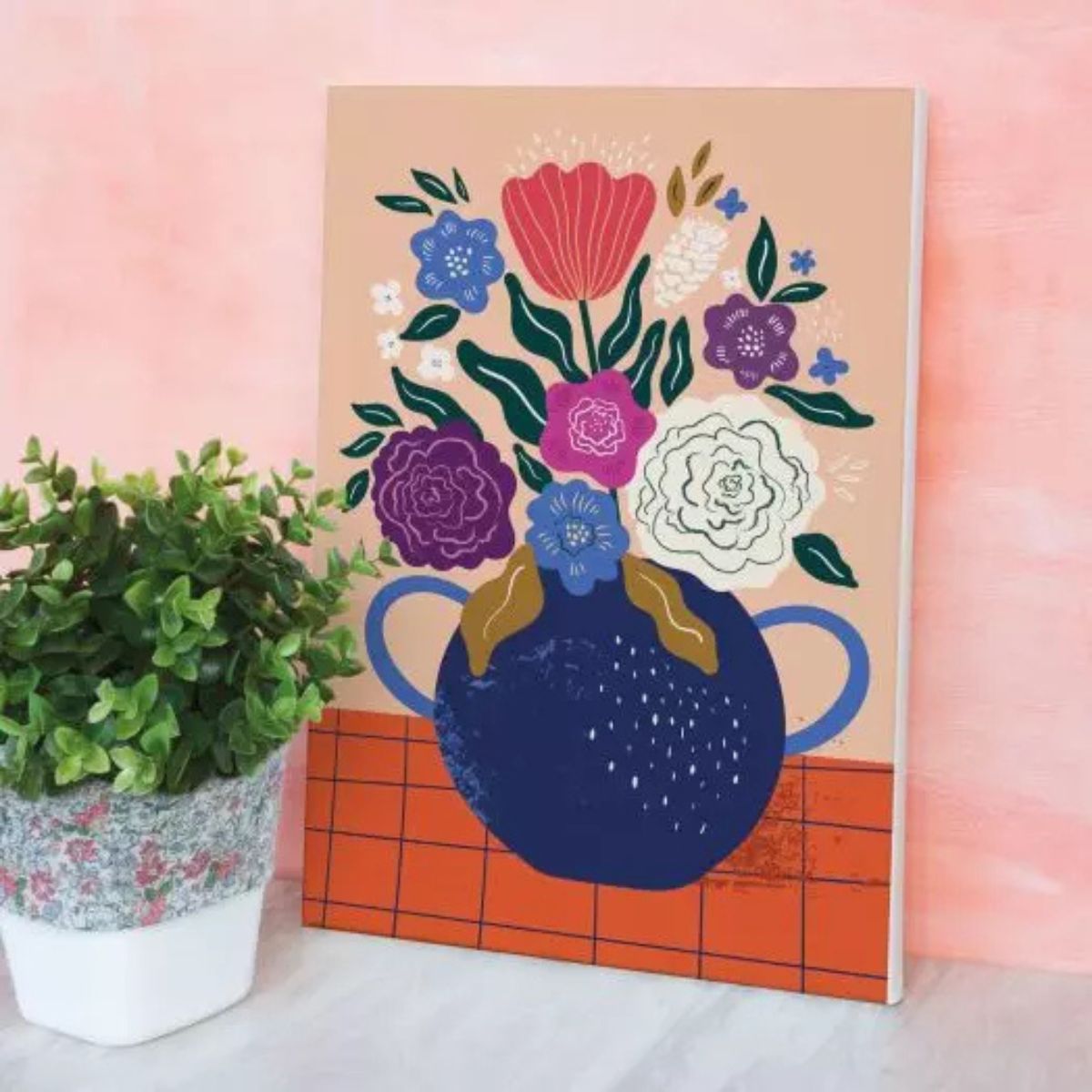Peinture par numéros 20×30 cm – Bouquet de fleurs