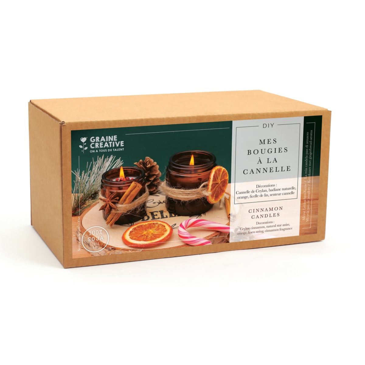Coffret bougies cannelle