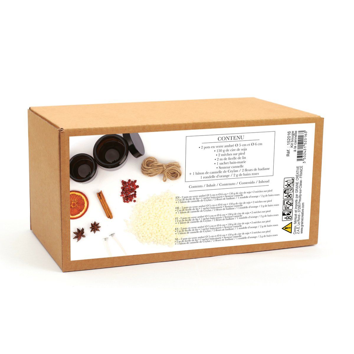 Coffret bougies cannelle