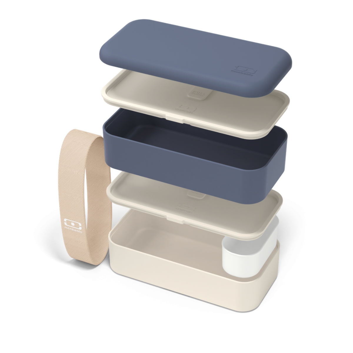 Monbento | Boite déjeuner Bento originale - Bleu et crème